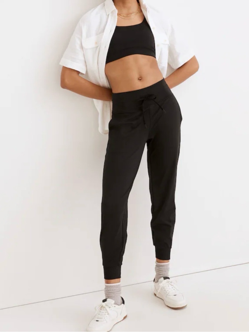 Madewell MWL Black Jogger Pants Small
